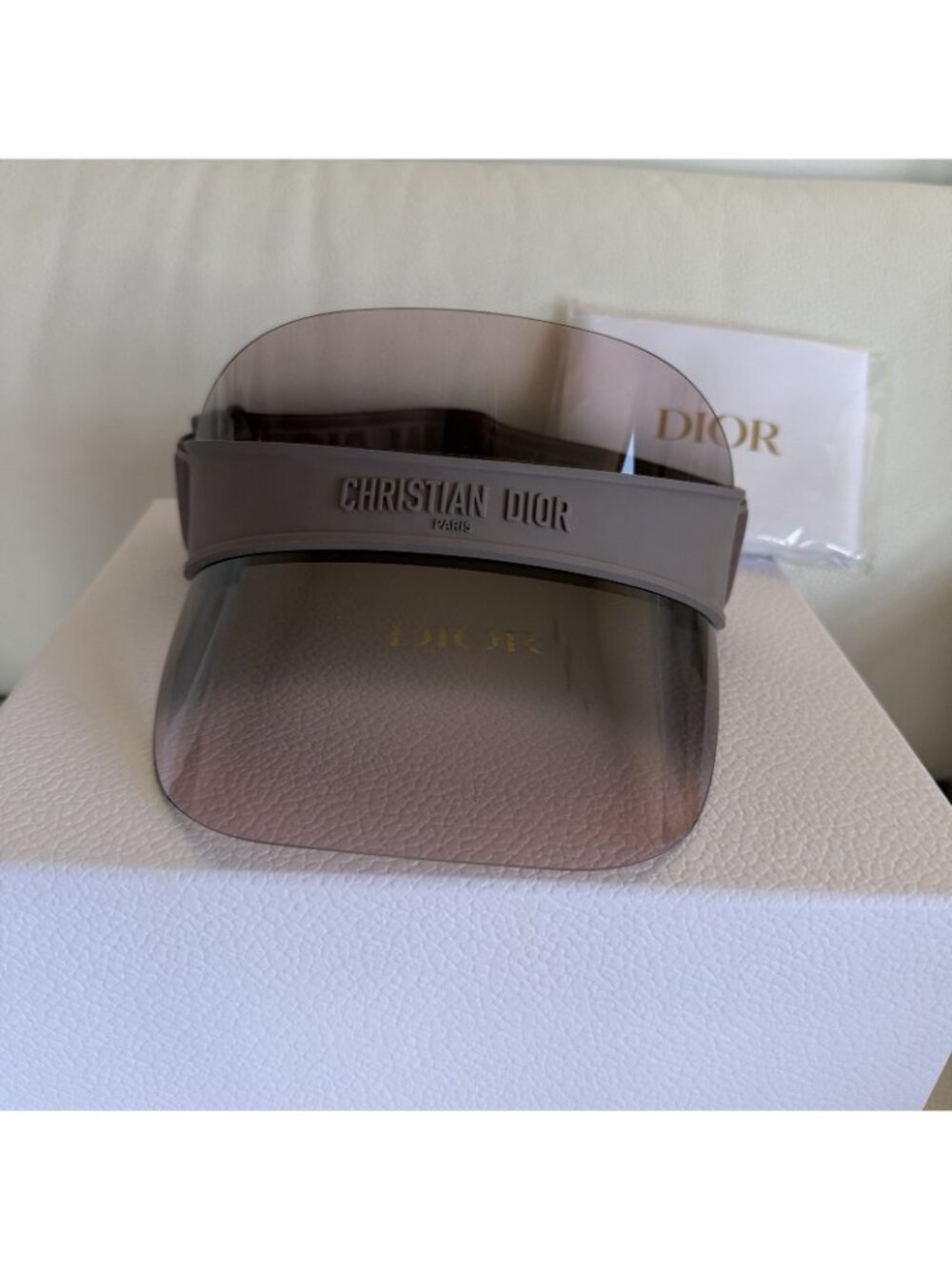 NEW DIOR Visor Sunglasses Grey DiorClub V1U 100% Auth Gradient Sunshield - Picture 5 of 12